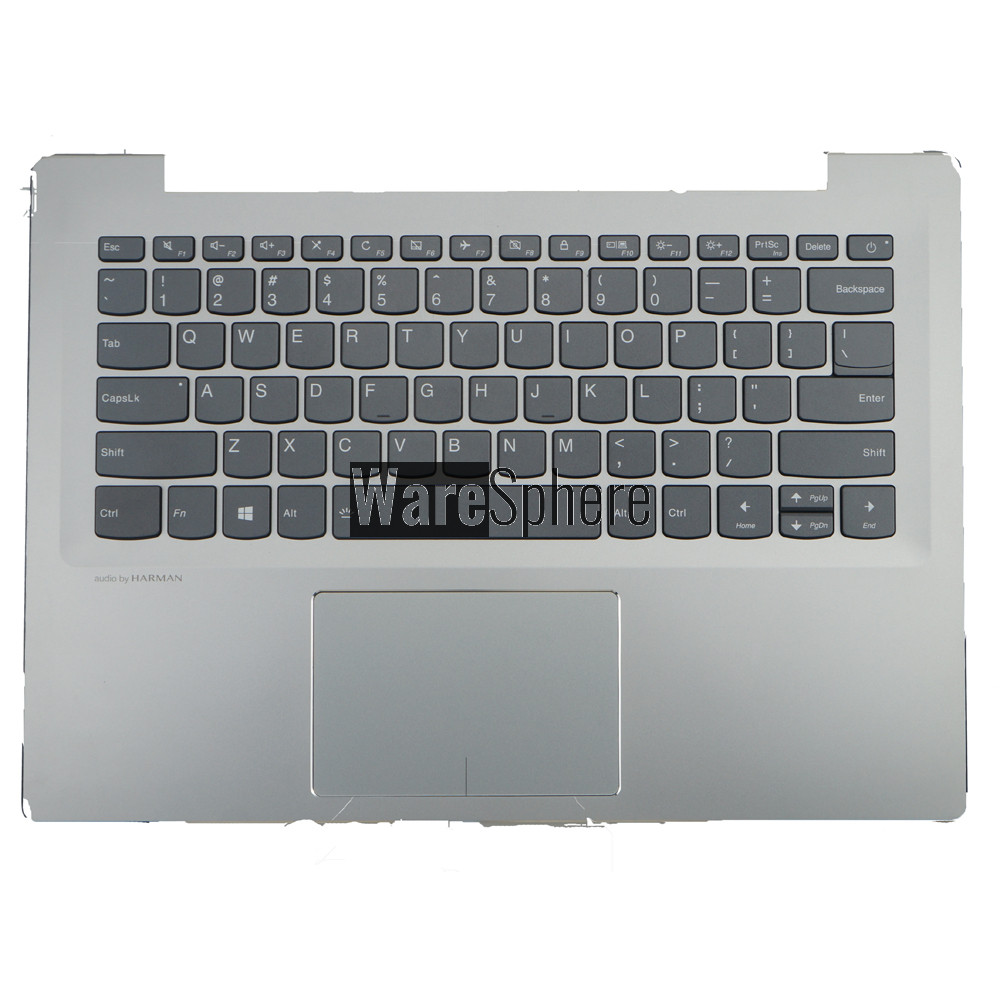 Top Cover Upper Case for Lenovo ideapad 520S-14IKB Palmrest with Backlit Keyboard Touchpad 5CB0N78559 Silver  US