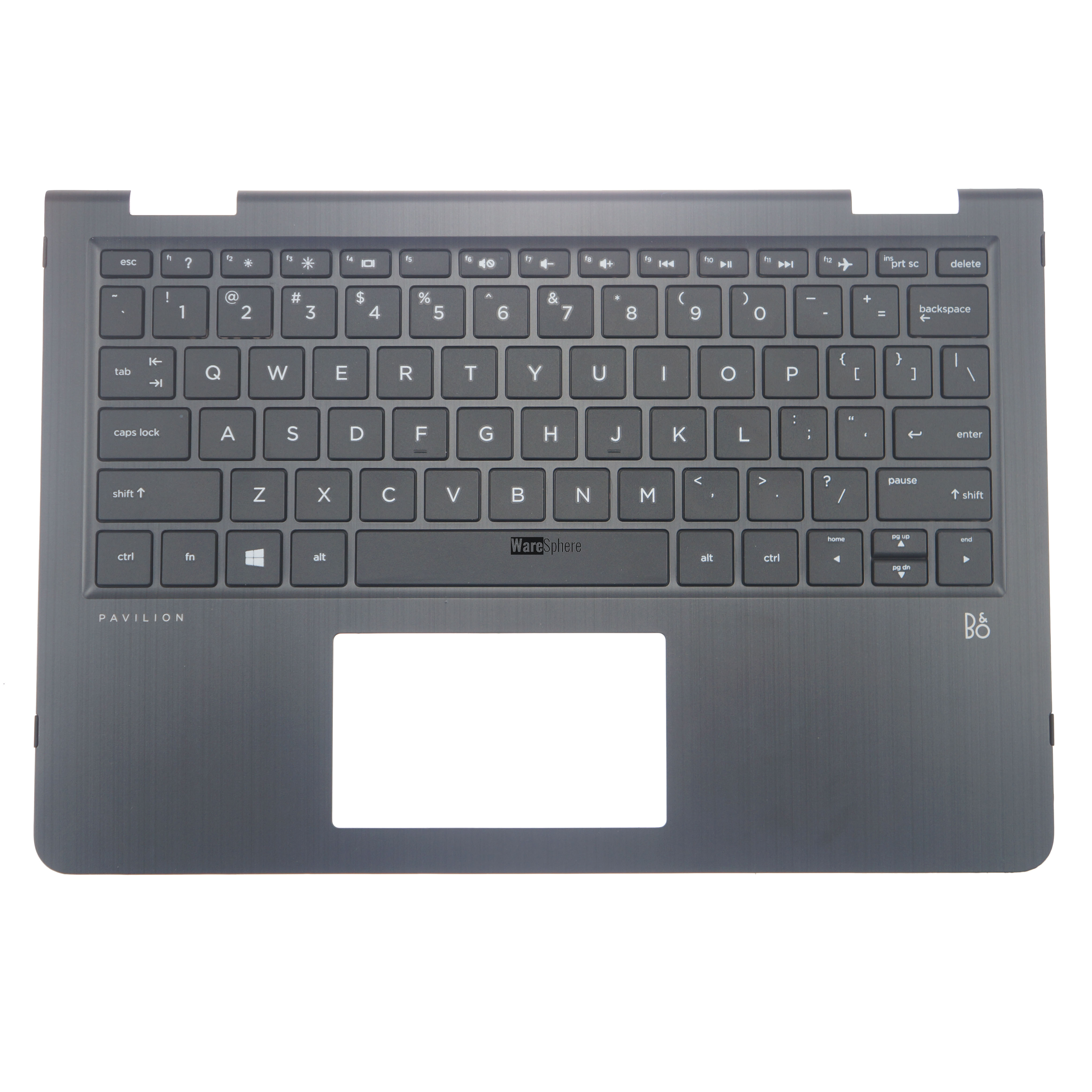Top Cover Upper Case for HP Pavilion X360 11-AD 11M-AD Palmrest  With Keyboard L26518-001 Black