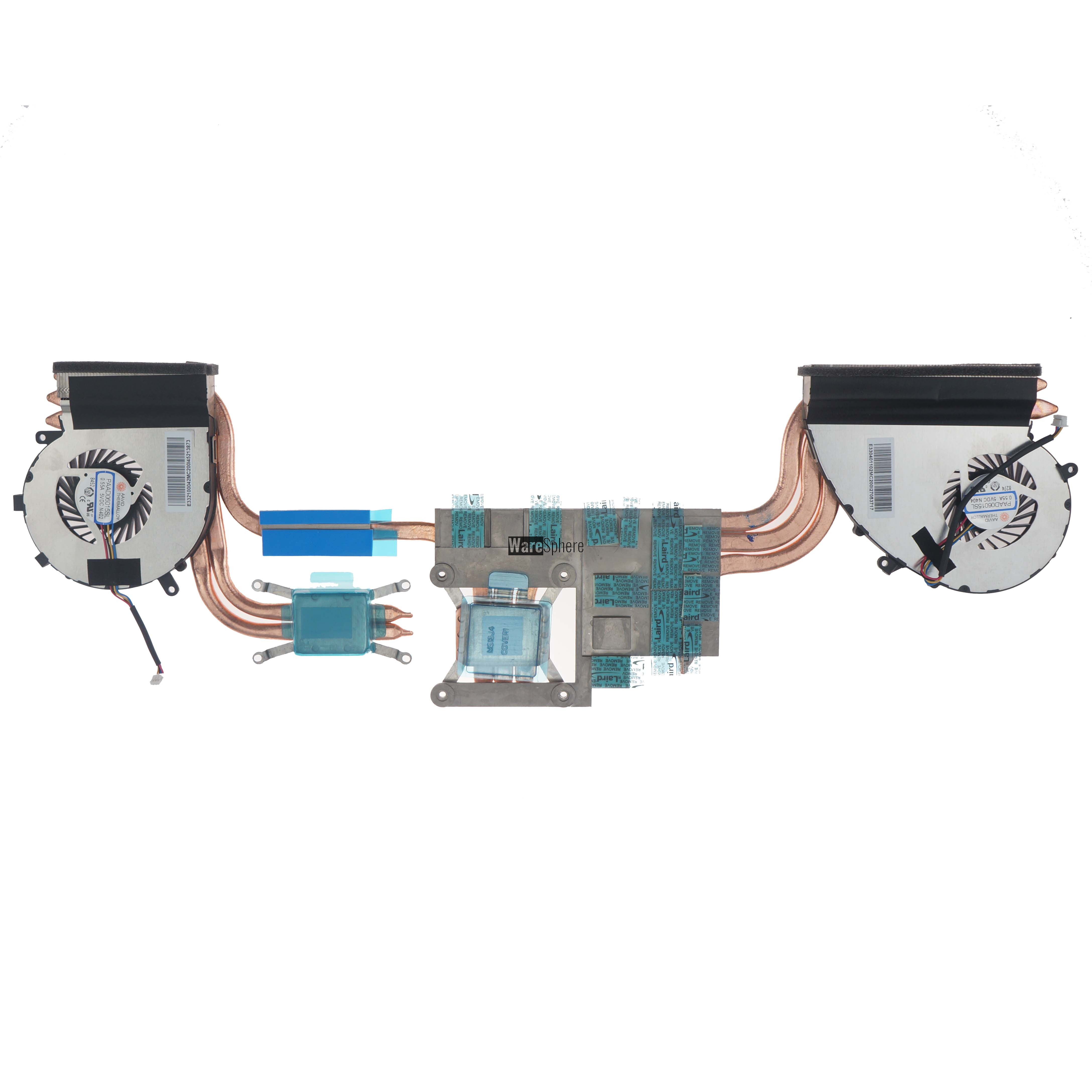  Heatsink and Fan for MSI GE72VR  GP72MVR GL72VR MS-179B 16J8 E322500149A N402 N404