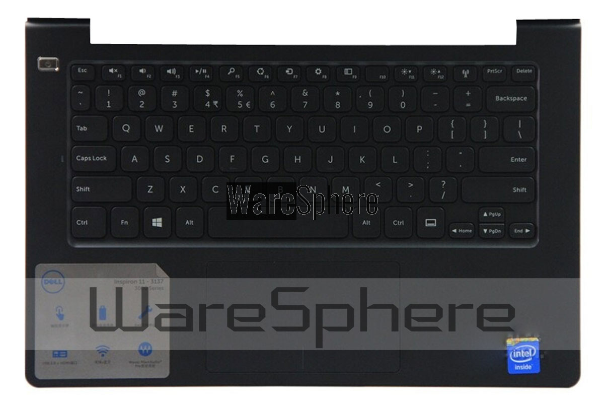 Upper Case with Keyboard Assembly For Dell Inspiron 11 3000 Ins11D-1108T Black US