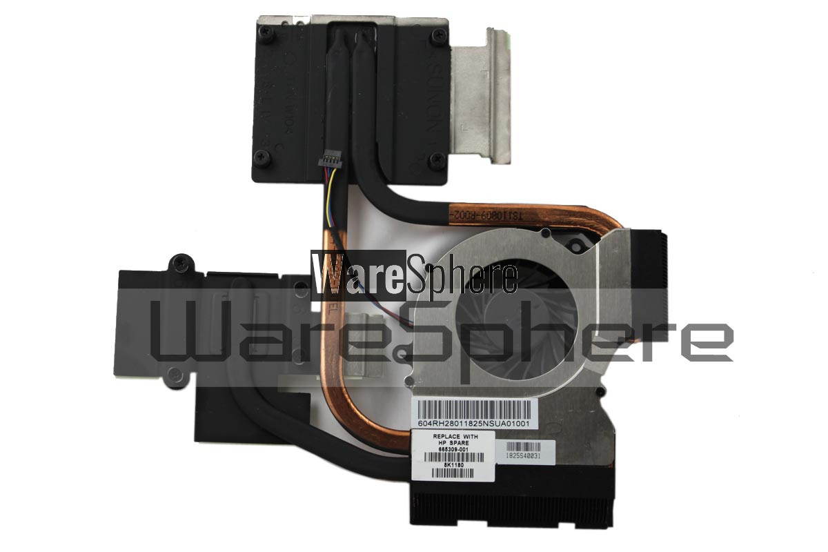 hp pavilion dv6-6000 heatsink fan 665309-001