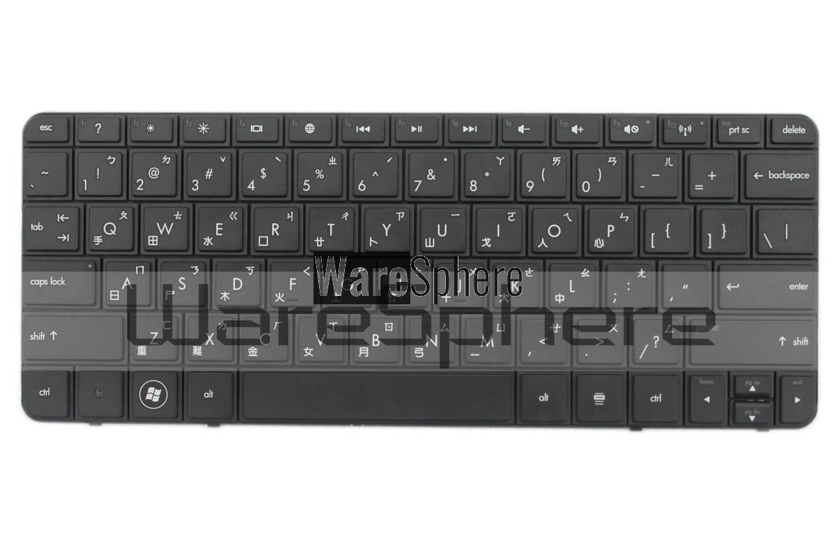 Keyboard for HP Mini 210-2000 55011VG00 Black Japan