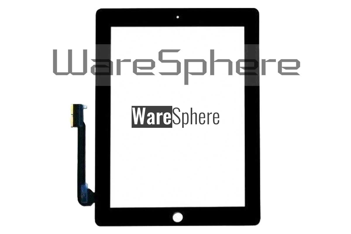 Touch Screen Replacement Digitizer Front Glass for  Apple iPad 3 Black