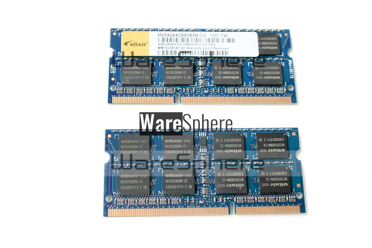 Elixir 4GB DDR3-1333 PC3-10600 SO-DIMM (M2S4G64CB8HB5N-CG
