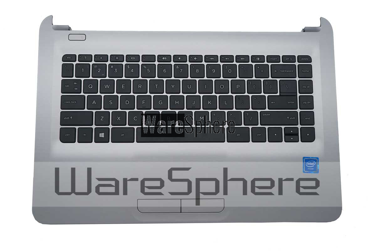 Top Cover Upper Case with Keyboard for HP Pavilion 14-AN 858078-001 Silver
