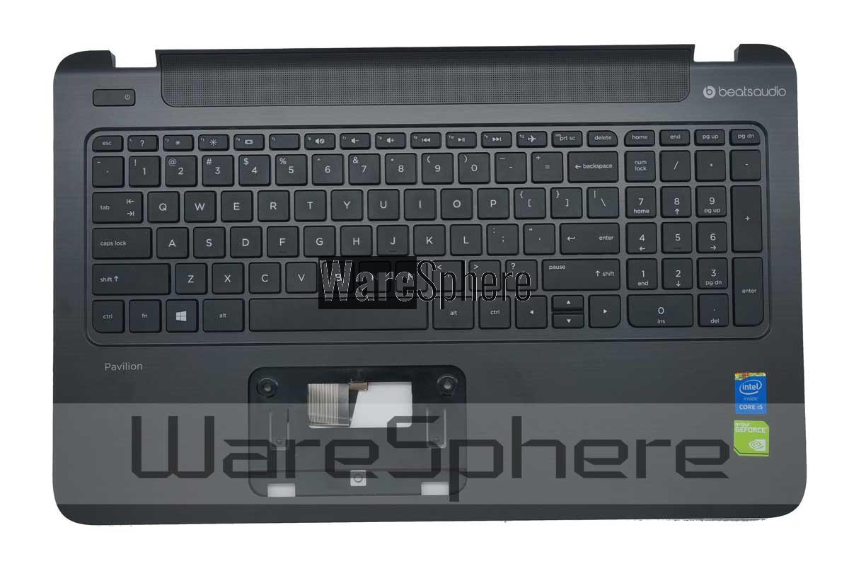 Top Cover Upper Case for HP Pavilion 15-P Palmrest 762529-001 Black