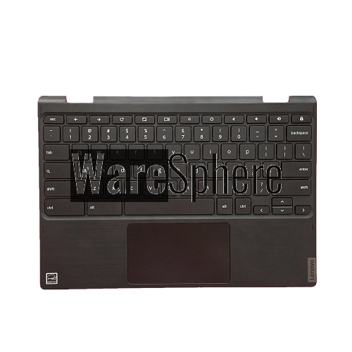 Top Cover Upper Case for Lenovo 300e Chromebook 2nd Gen MTK Palmrest with Keyboard Touchpad 5CB0T95165 5CB0X55512 Black US