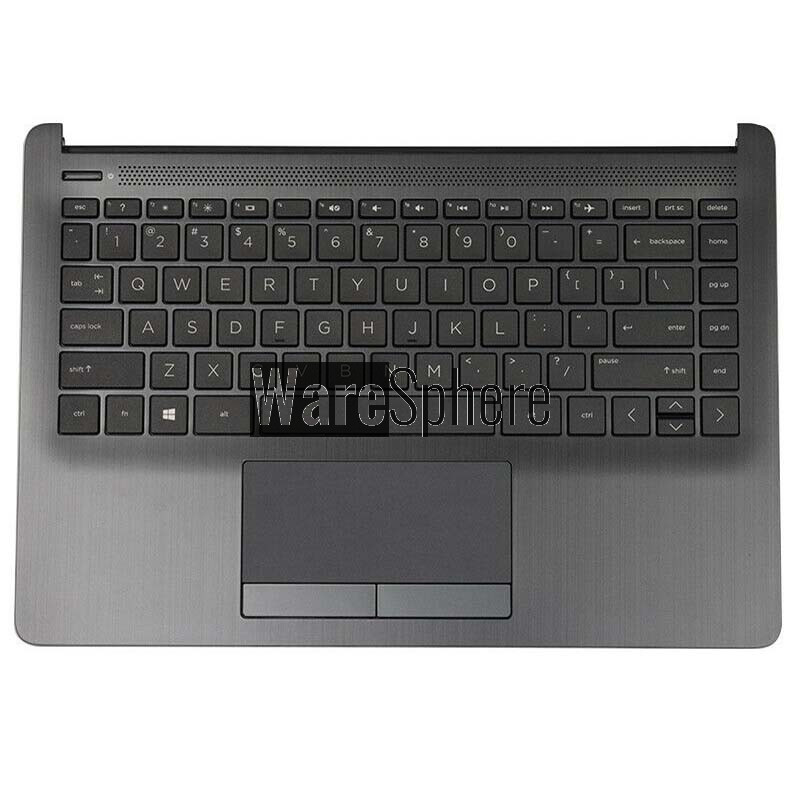 Top Cover Upper Case Palmrest For HP 14-CF DK With Keyboard Touchpad L24818-001 Gray