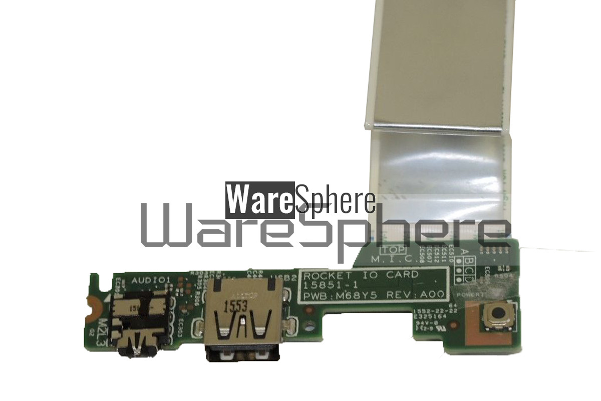 USB / Audio IO Circuit Board W/ Cable for Dell Inspiron 11 (3162 / 3164) M68Y5