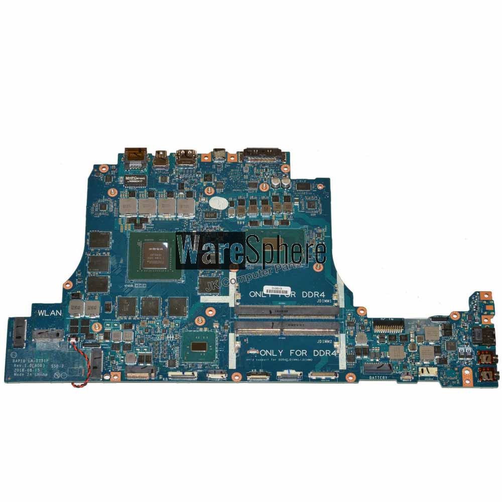 Motherboard System Board Intel I7-7700 2.8GHz with Discrete Nvidia Graphics for Dell  Alienware 17 R4  15 R3 0D51CG 