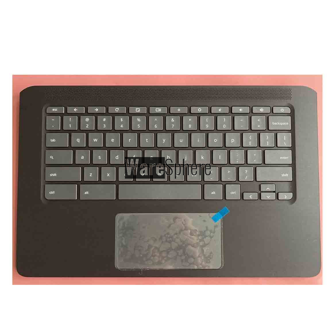 Top Cover Upper Case for HP Chromebook 14 G5 L14355-001 Black