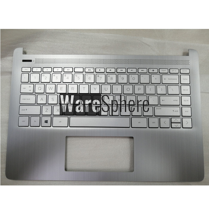 Top Cover Upper Case for HP 14-DQ With Non Backlit Keyboard L88200-001 EA0PA003010 Silver