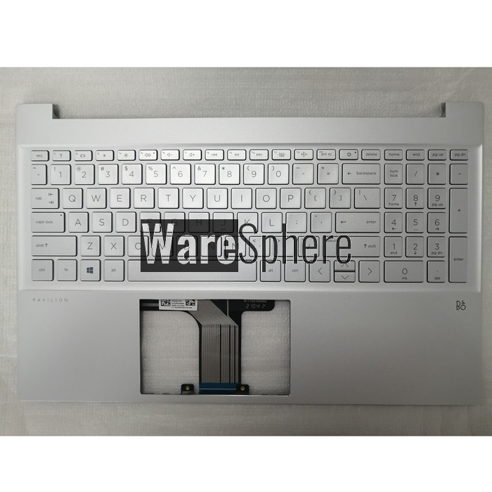 Top Cover Upper Case for HP Pavilion 15-EG Without Fingerprint Hole With Keyboard M08912-001 54G7HTATP40 Silver
