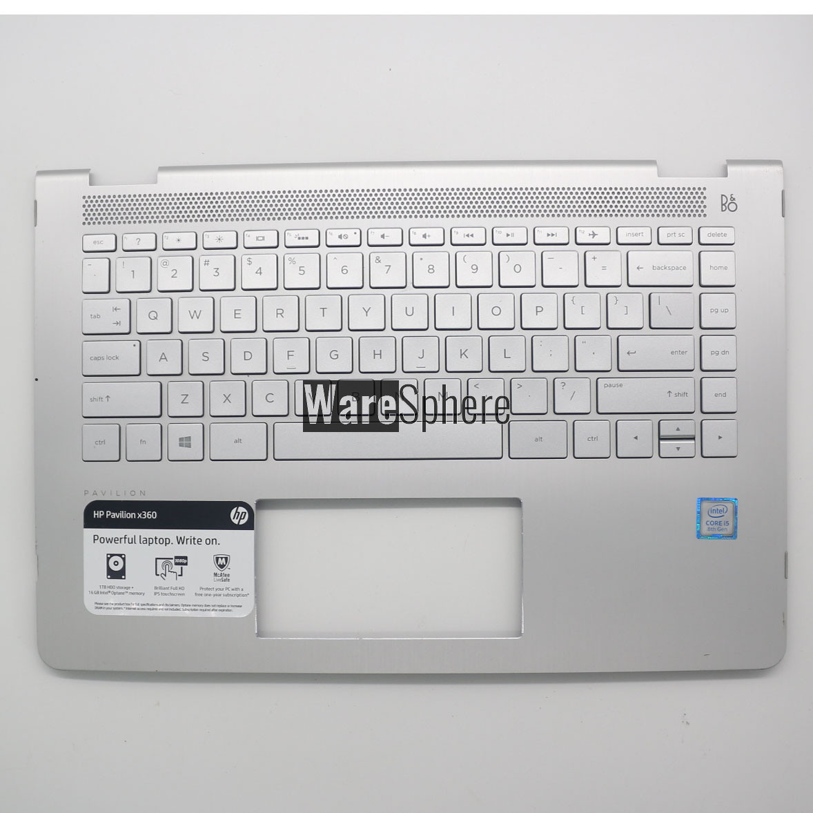 Top Cover Upper Case for HP Pavilion X360 14-BA With Keyboard 924115-001 Palmrest  Sliver US