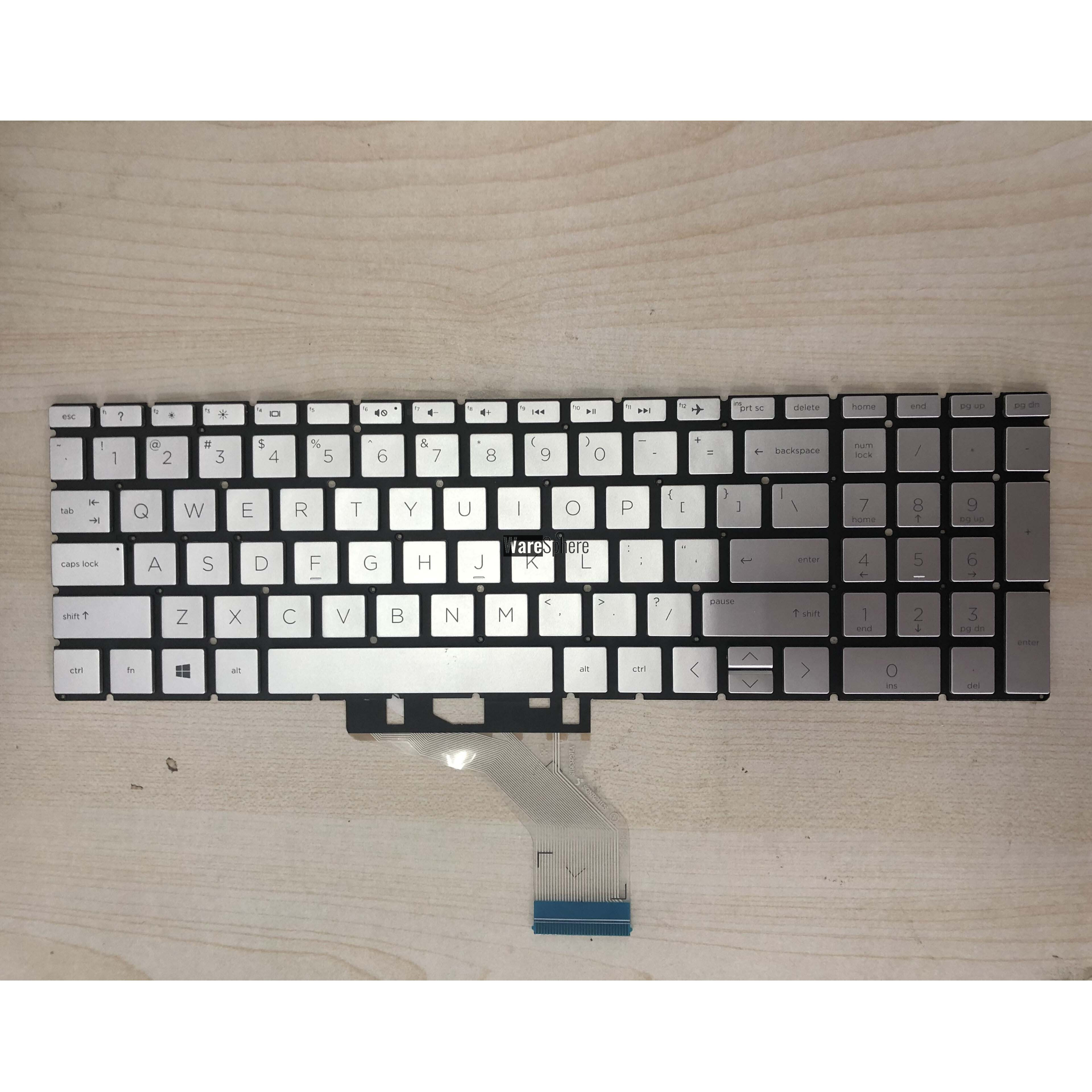 NONBacklit Keyboard For HP 17-BY 15-CR Silver