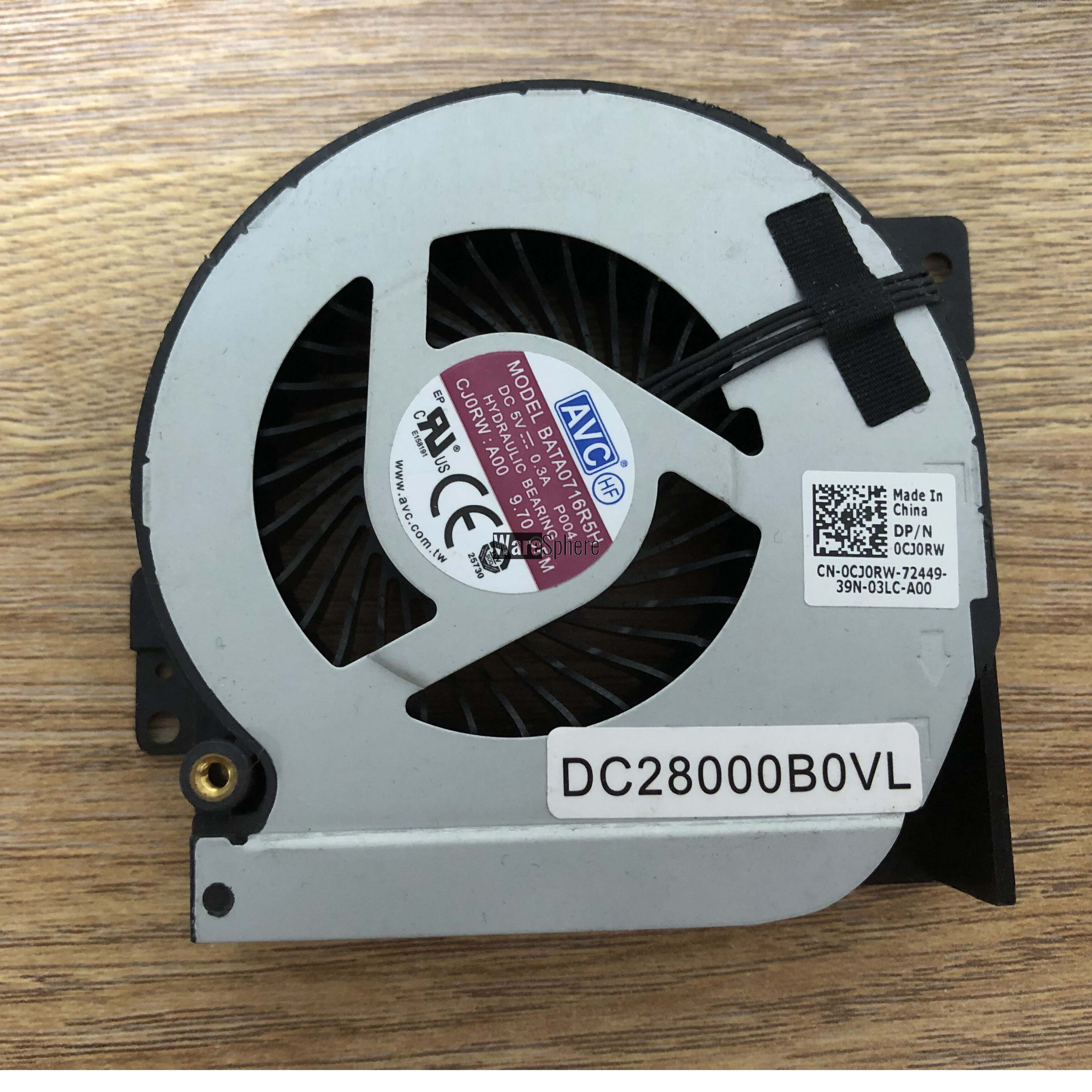 Graphics Cooling Fan for Dell Precision M6700 0CJ0RW CJ0RW DC28000B0VL