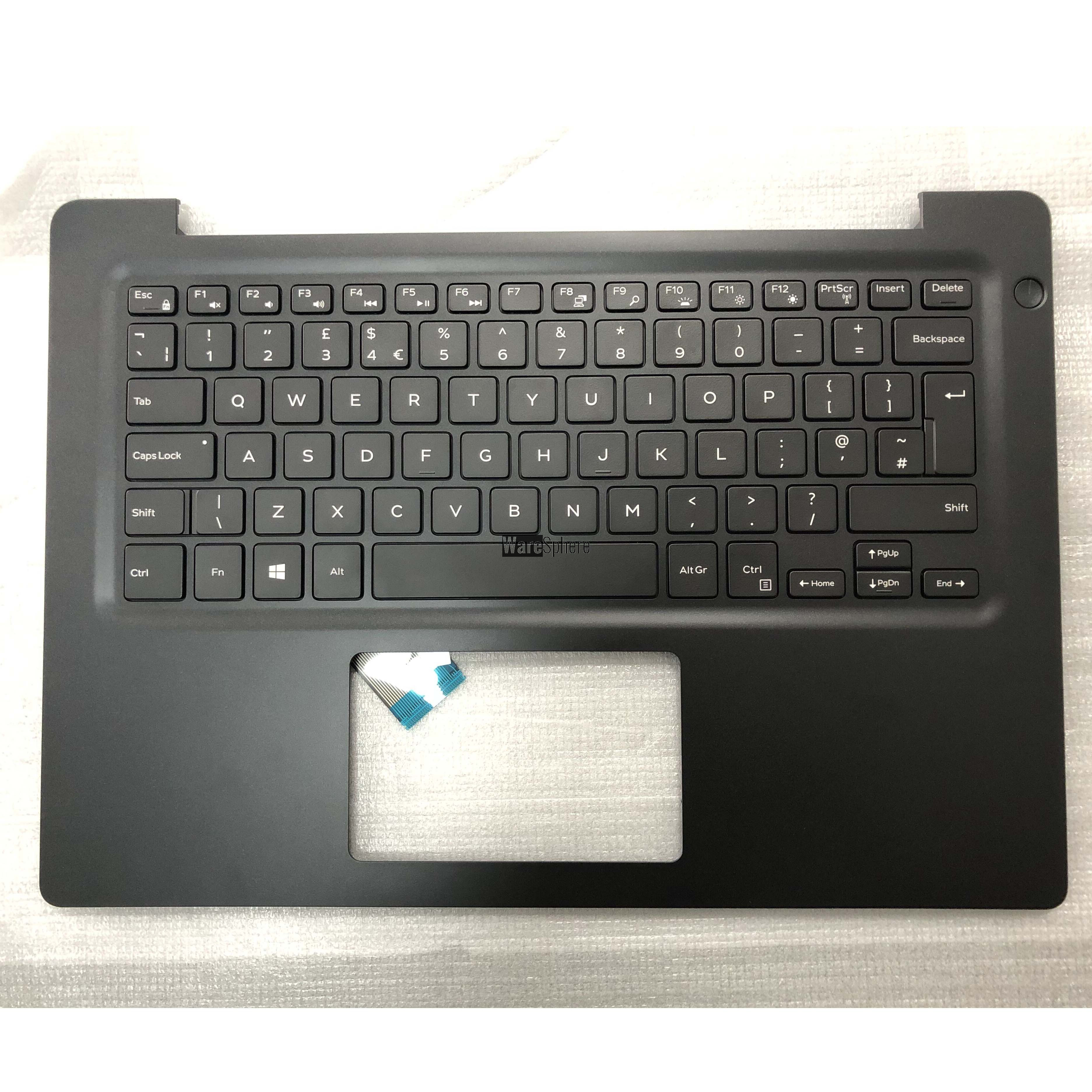 Top Cover Upper Case for Dell Vostro 5481 Palmrest With keyboard PTXV1 0PTXV1 4600FJ060013 Black UK