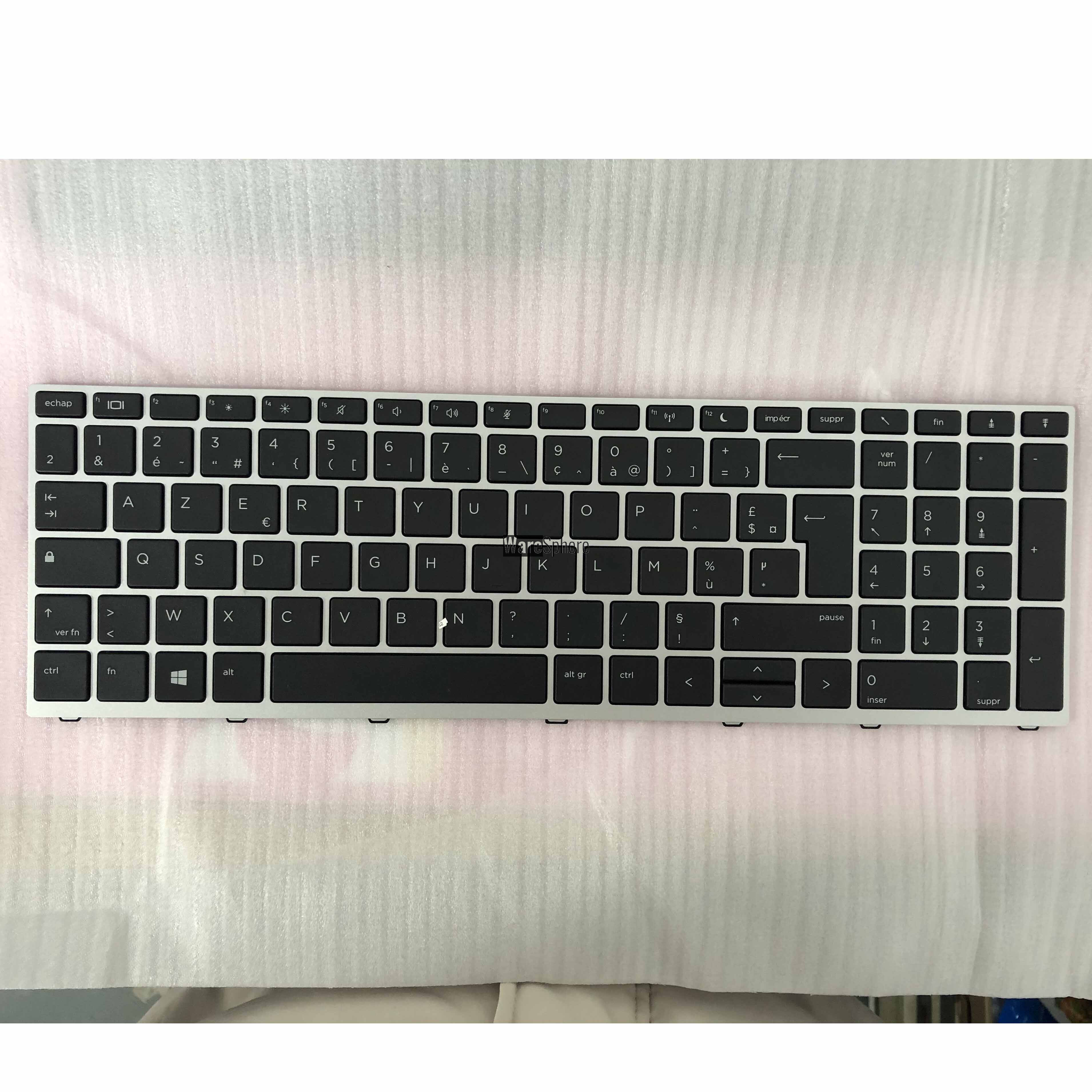 Laptop French NONBacklit Keyboard for HP Probook 650 G4 Black