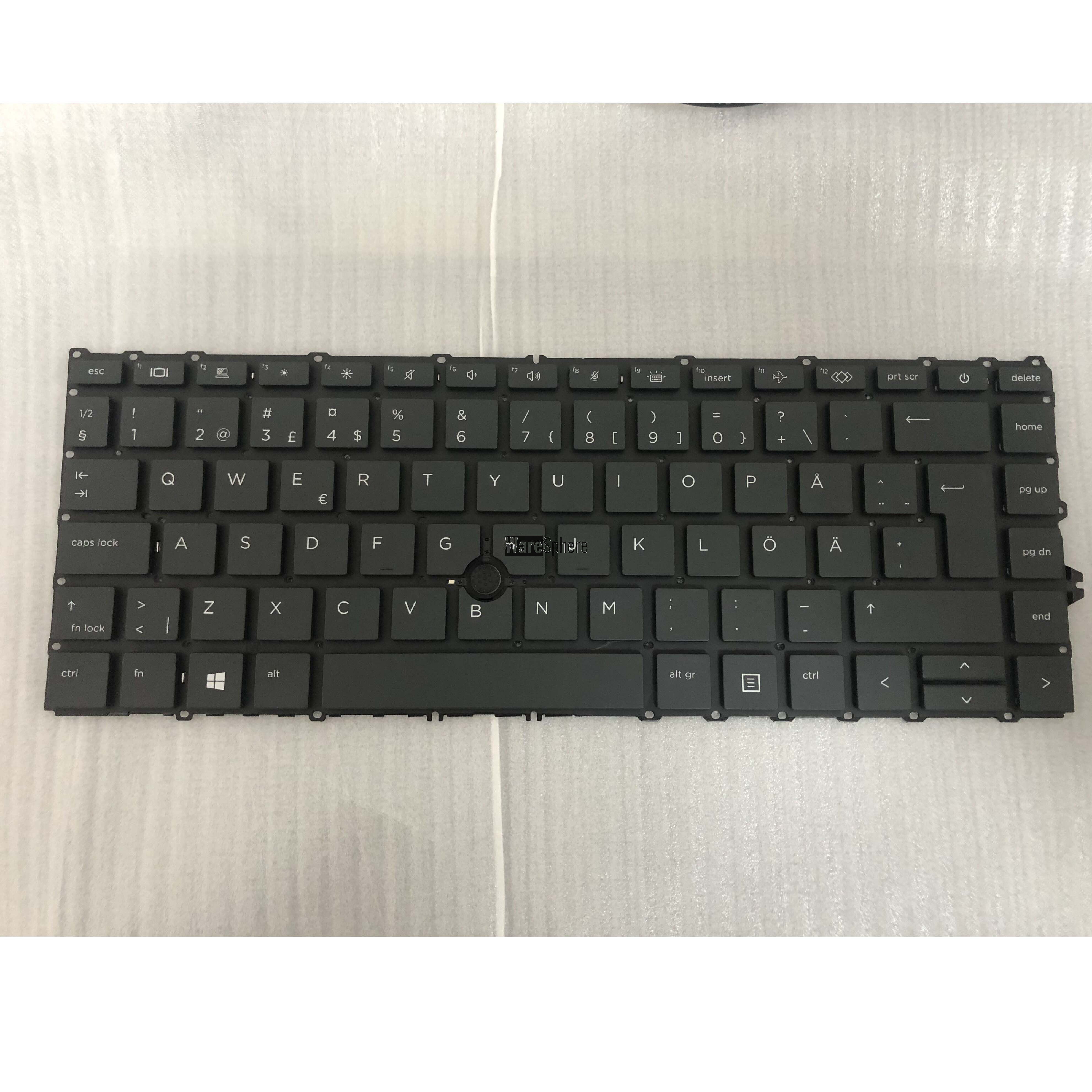 Laptop Nordic Backlit Keyboard for HP ELITEBOOK 840 G7 Black