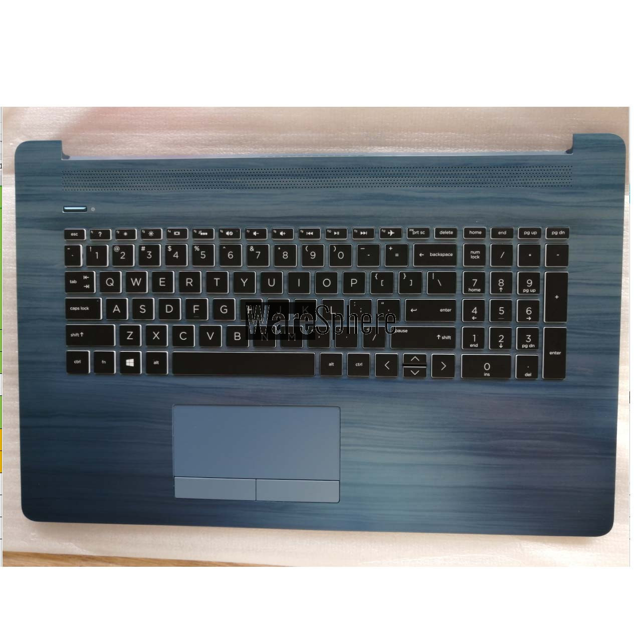 Top Cover Upper Case for HP 17-BY Palmrest With Keyboard PTP Touchpad 6070B1308116 M12337-001 Blue US