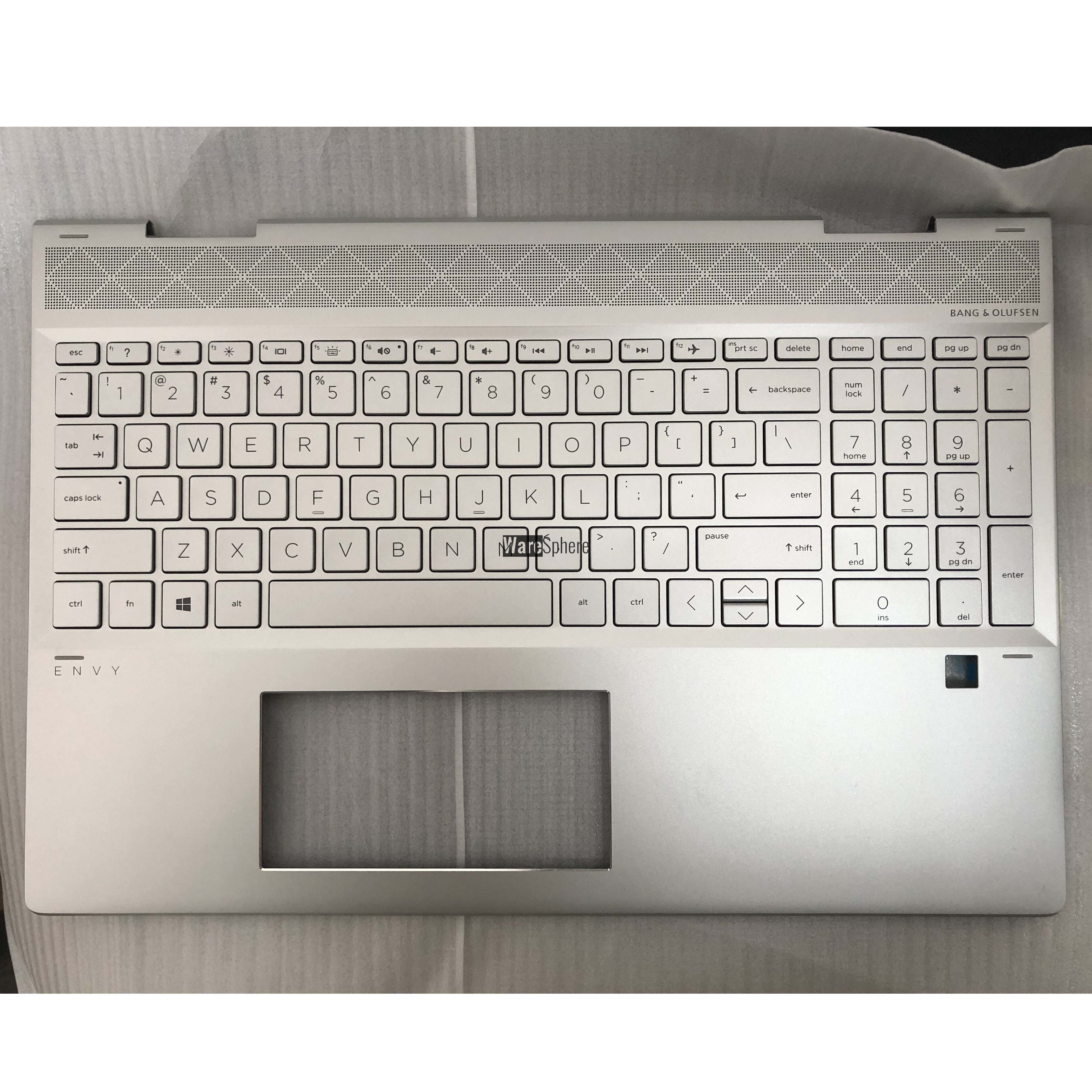 Top Cover Upper Case for HP ENVY X360 15T-DR 15M-DR Palmrest With Backlit Keyboard  L56975-001 Silver US