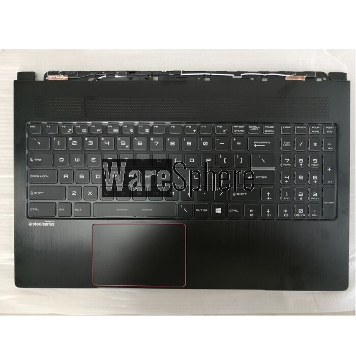 Top Cover Upper Case for MSI GS63 GS63VR Palmrest With Keyboard 3076K1C215Y311 Black