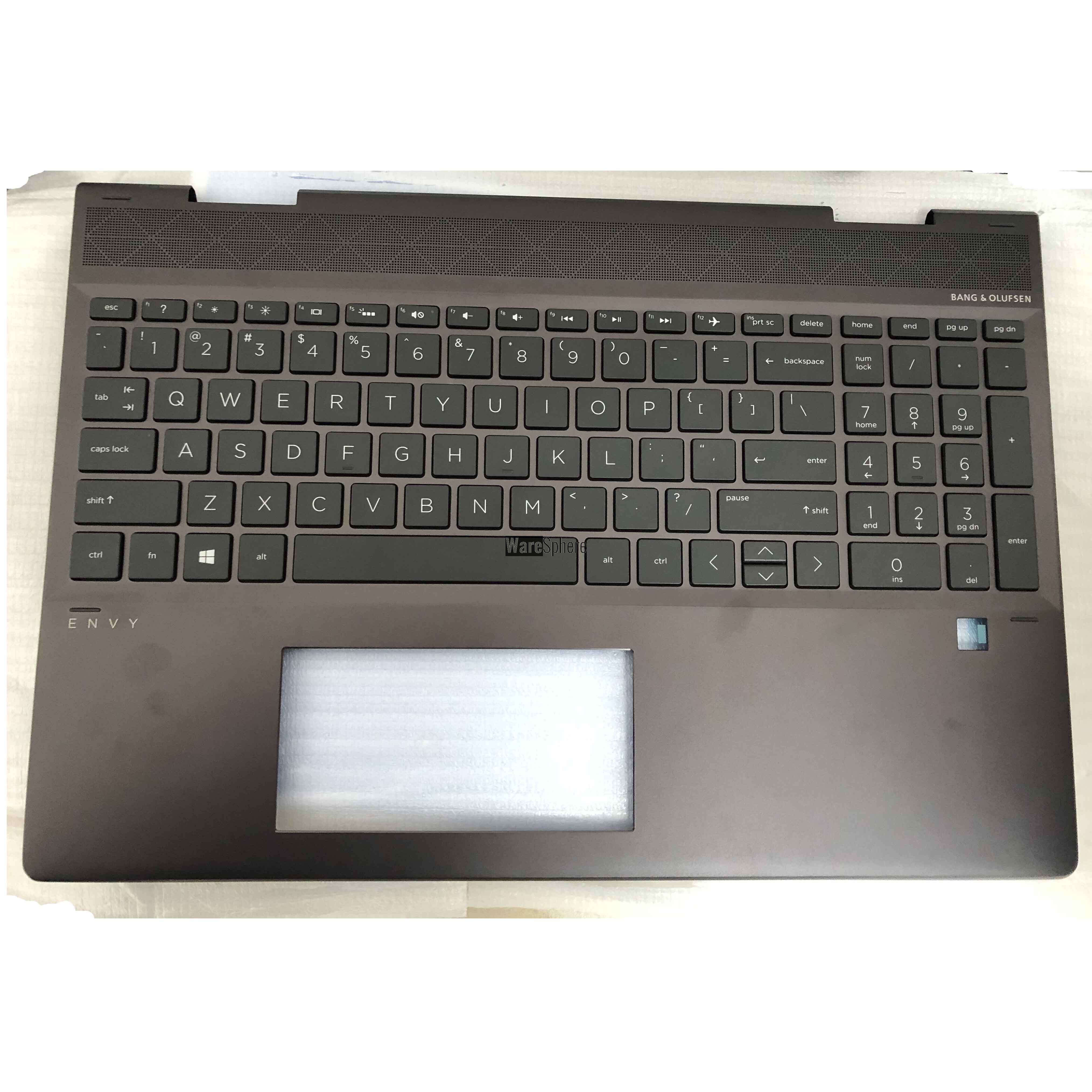 Top Cover Upper Case for HP ENVY X360 15-DS 15M-DS Palmrest With Backlit Keyboard L53987-001 4600GB08002 Brown 