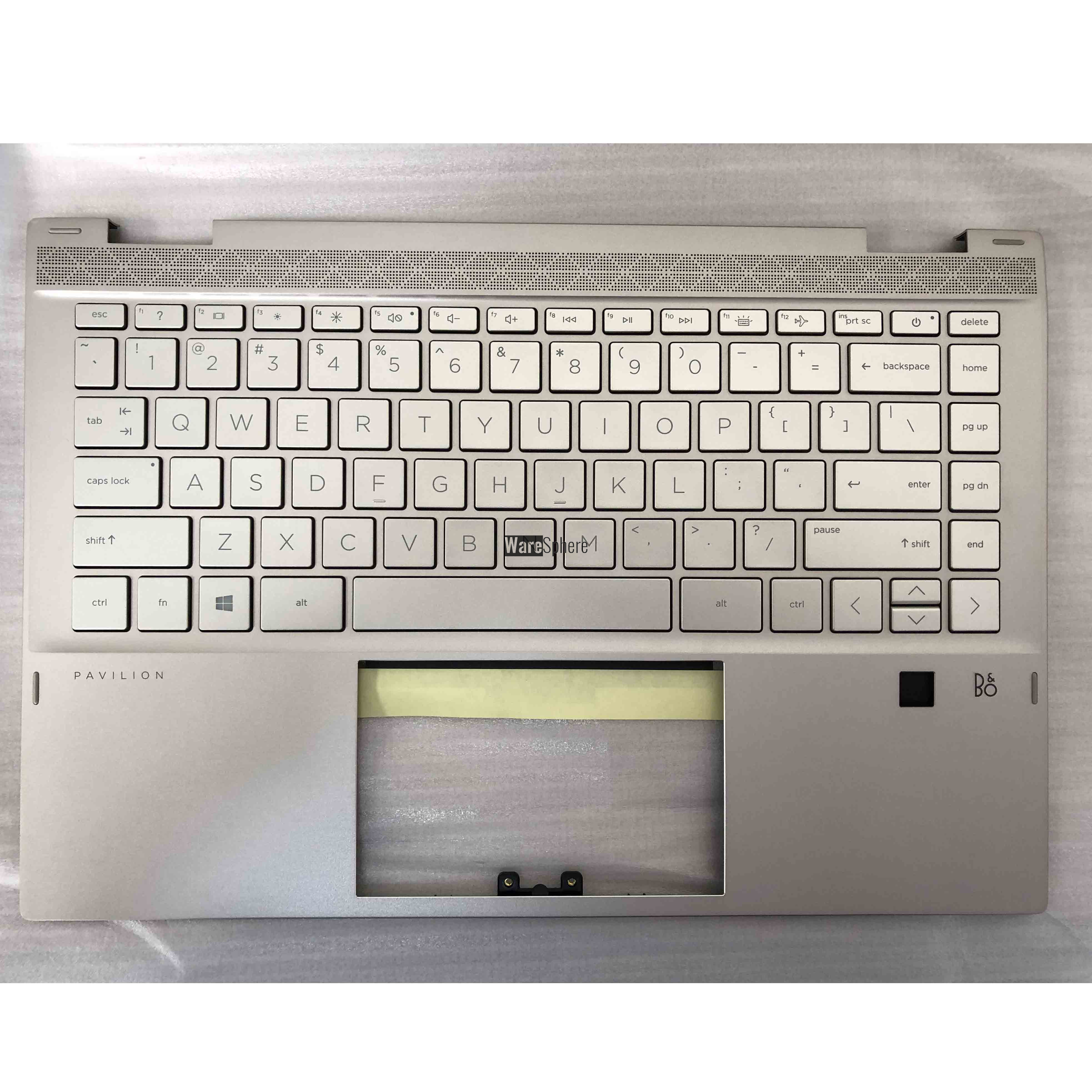 Top Cover Upper Case for HP PAVILION X360 14-DW  With Backlit Keyboard Fingerprint Hole L96523-001 Golden