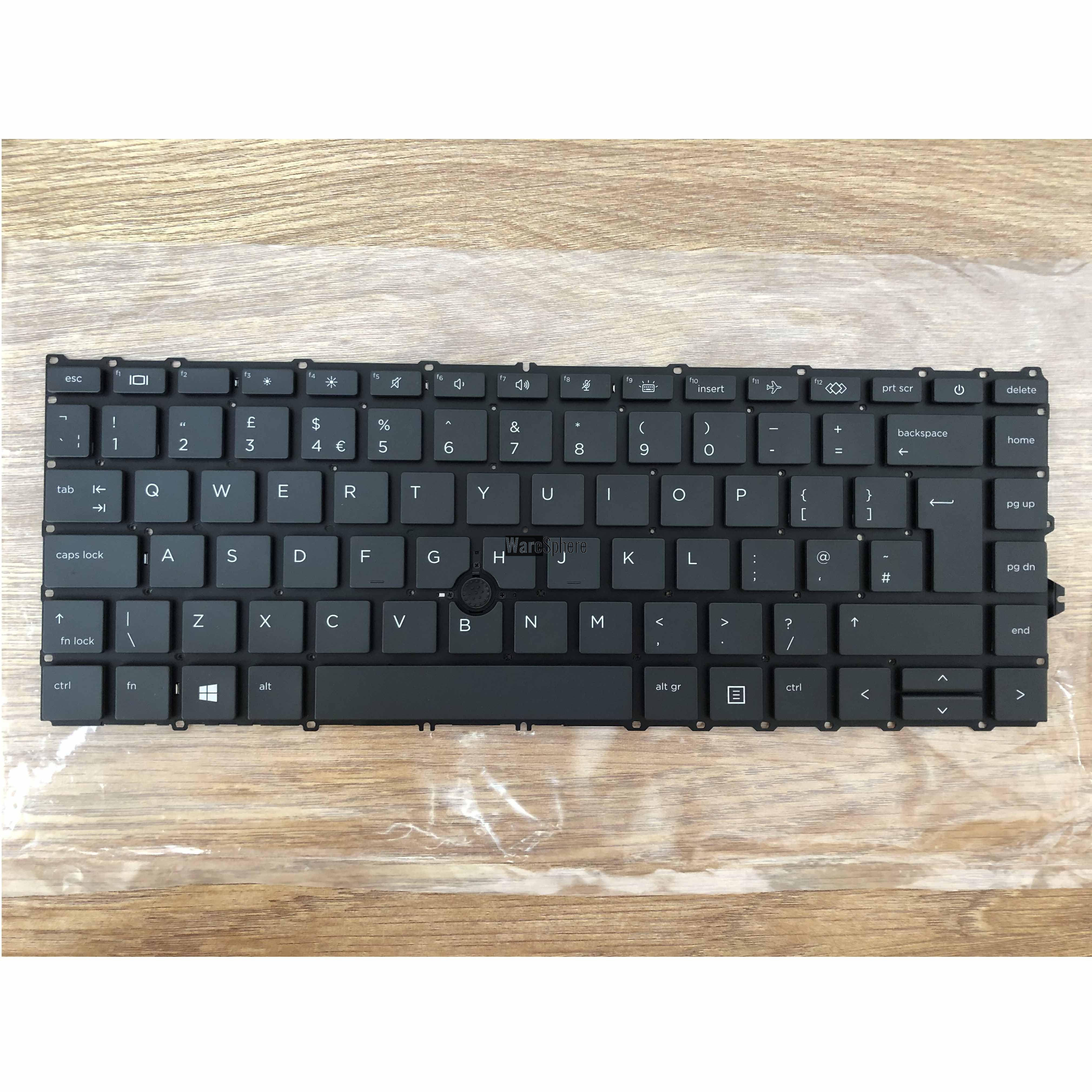 Laptop UK Keyboard for HP ELITEBOOK 840 G7 Black