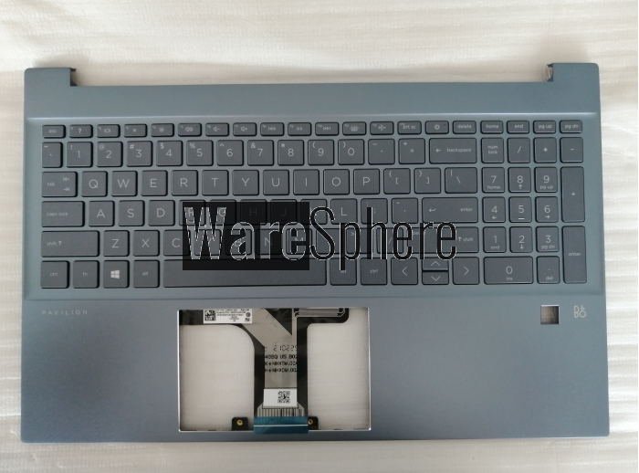 Top Cover Upper Case for HP Pavilion 15-EG With Fingerprint Hole With Backlit Keyboard M08918-001 54G7HTATP30 Fog Blue