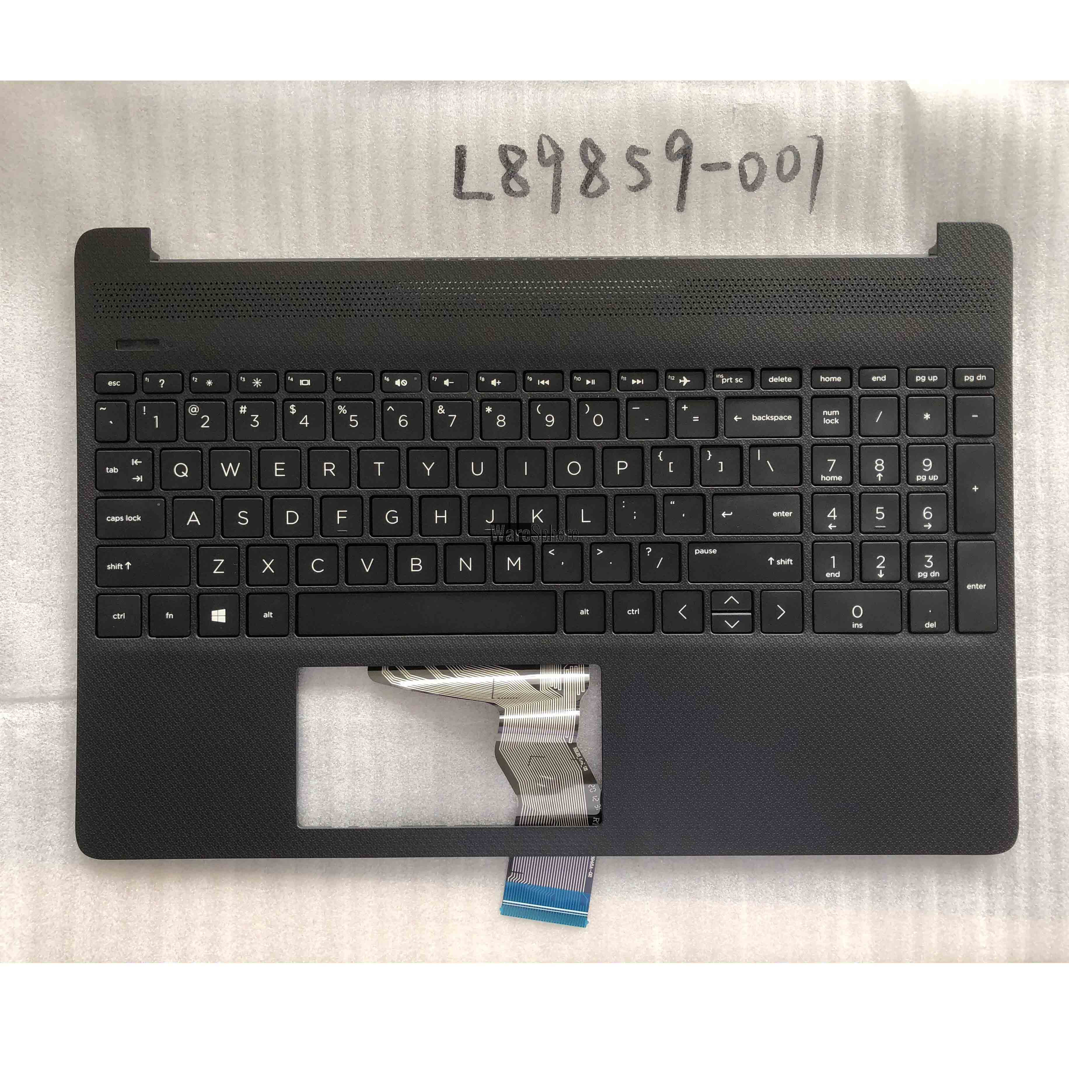 Top Cover Upper Case for Hp  15-DY Palmrest With Keyboard L89859-001 Black