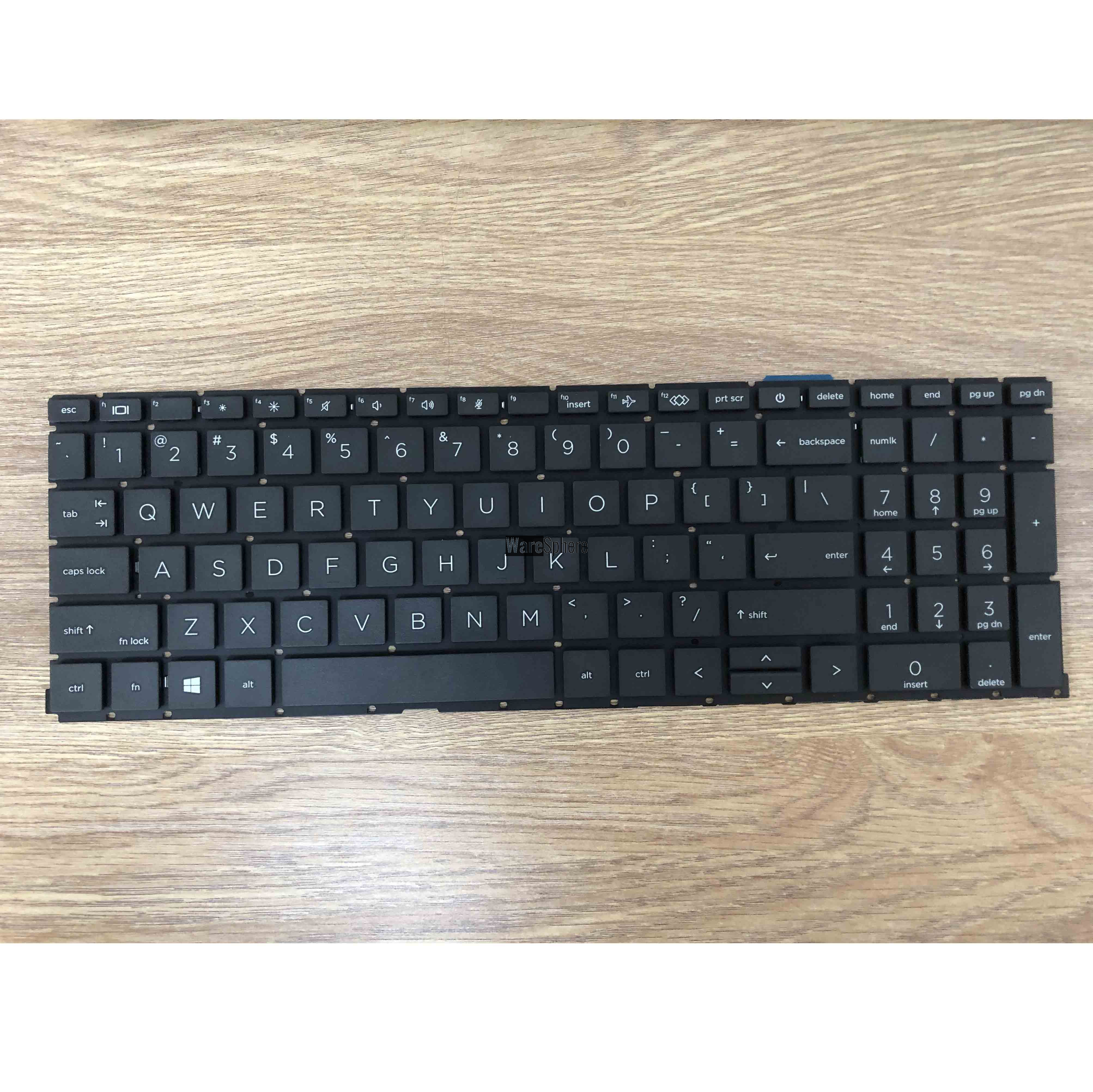 Nonbacklit Keyboard for HP Probook 15 450 G8 X8QC Black