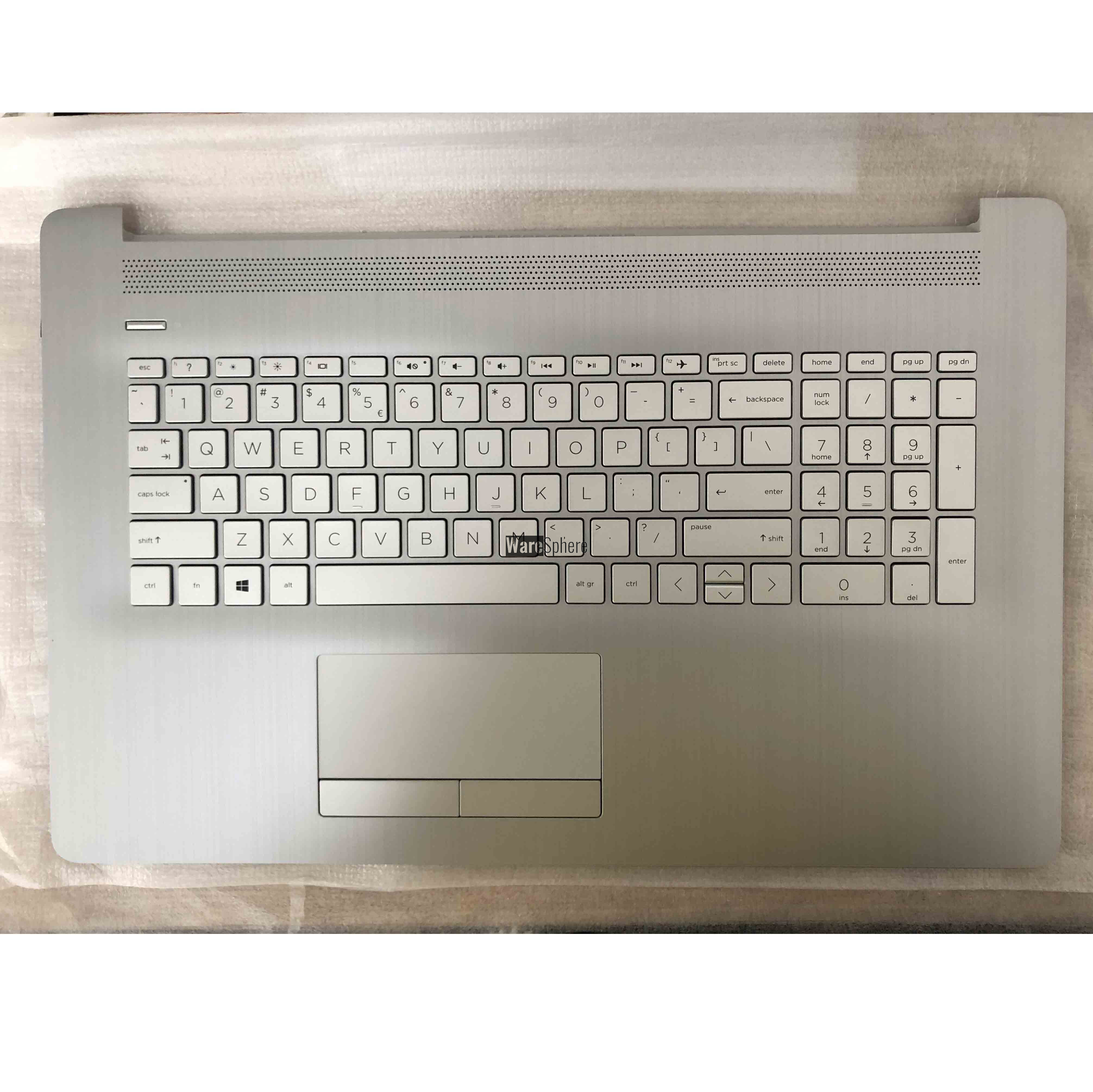 Top Cover Upper Case for HP 17-BY Palmrest With Nonbacklit Keyboard 6070B1308113 L92789-001 Silver US