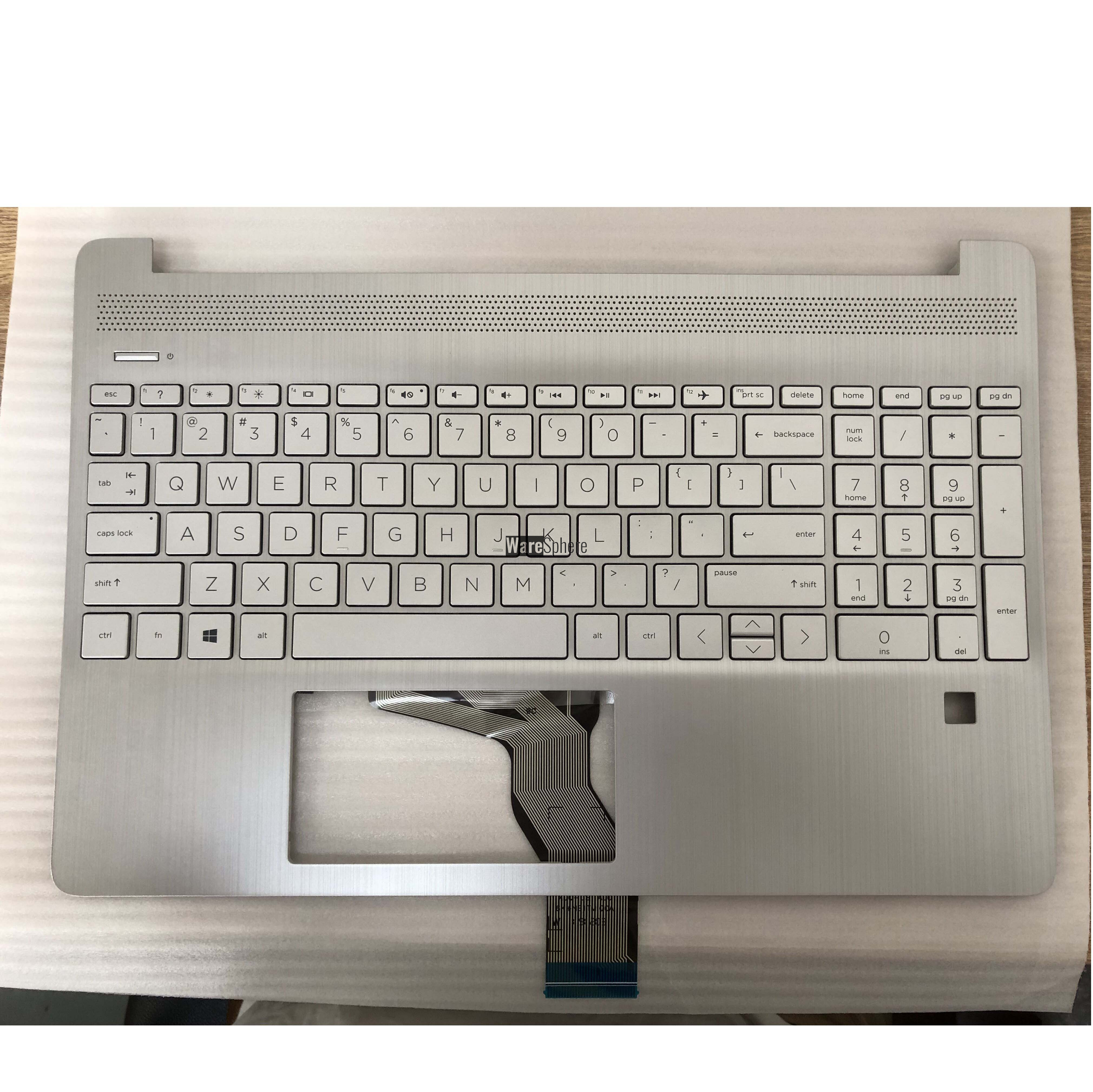 Top Cover Upper Case for Hp 15-DY Palmrest With NonBacklit Keyboard L63578-001 Silver