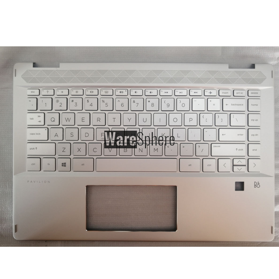Top Cover Upper Case for HP Pavilion X360 14-DH Palmrest With Keyboard L53785-001 Silver