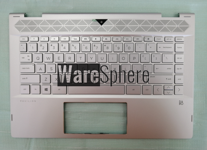 Top Cover Upper Case for HP Pavilion X360 14-CD Palmrest With Backlit Keyboard L18955-001 Silver
