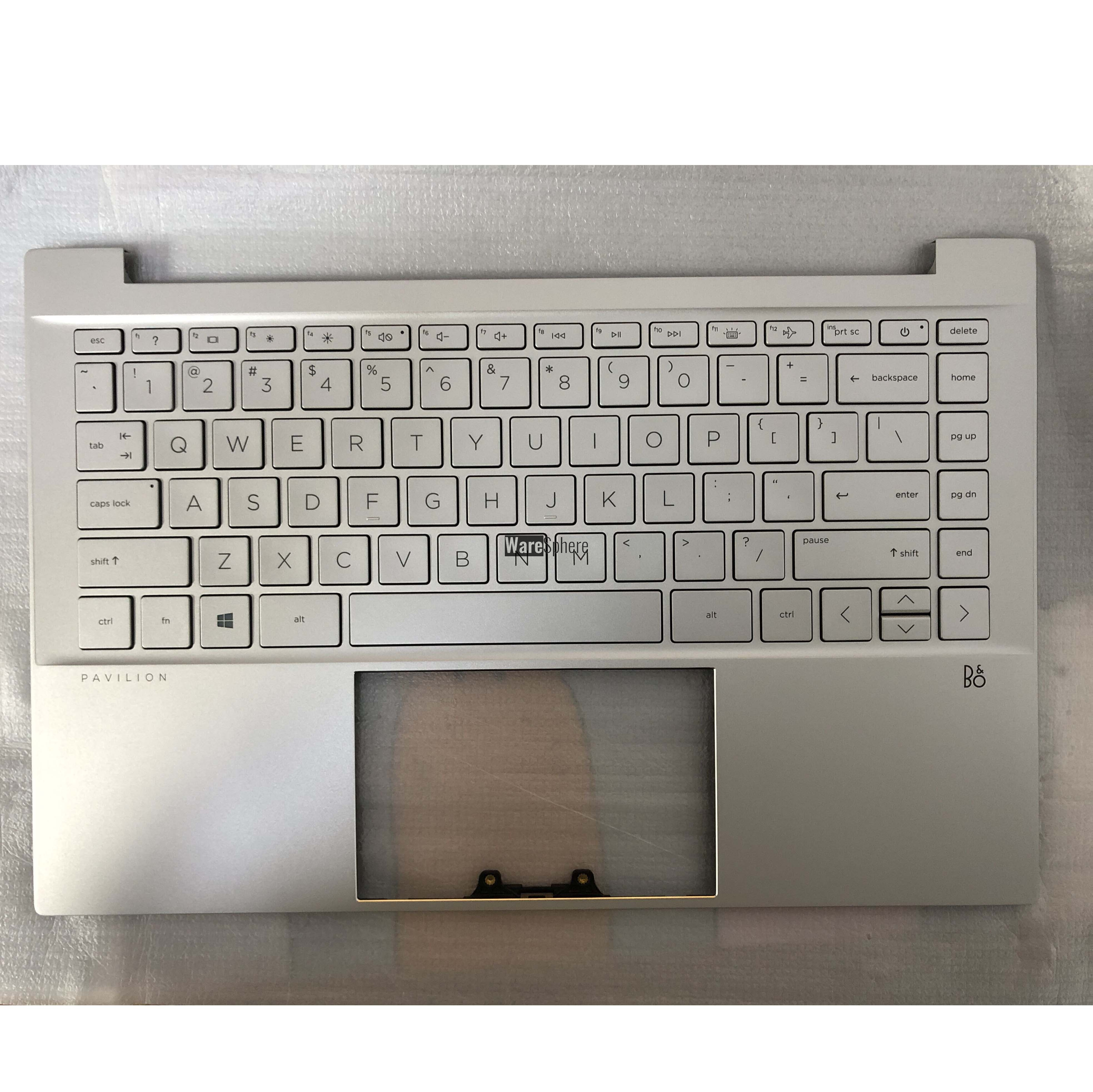 Top Cover Upper Case for HP Pavilion 14-DV WIth Backlit Keyboard SD Without Fingerprint Hole M16649-001 52G7GTATP60 Silver
