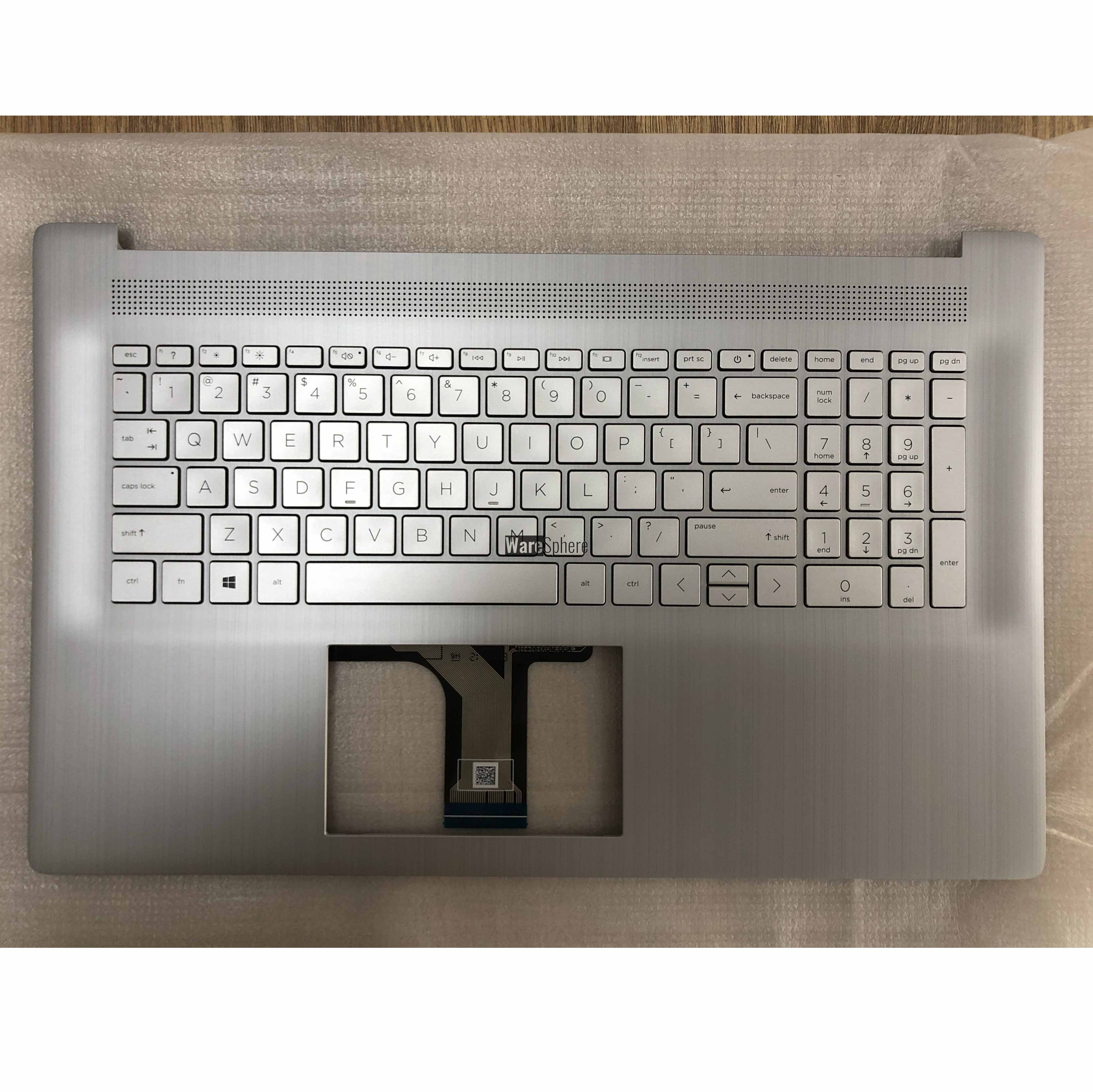 Top Cover Upper Case for HP 17-CP 17-CN With Nonbacklit Keyboard  M50458-001 6070B1894803 Silver