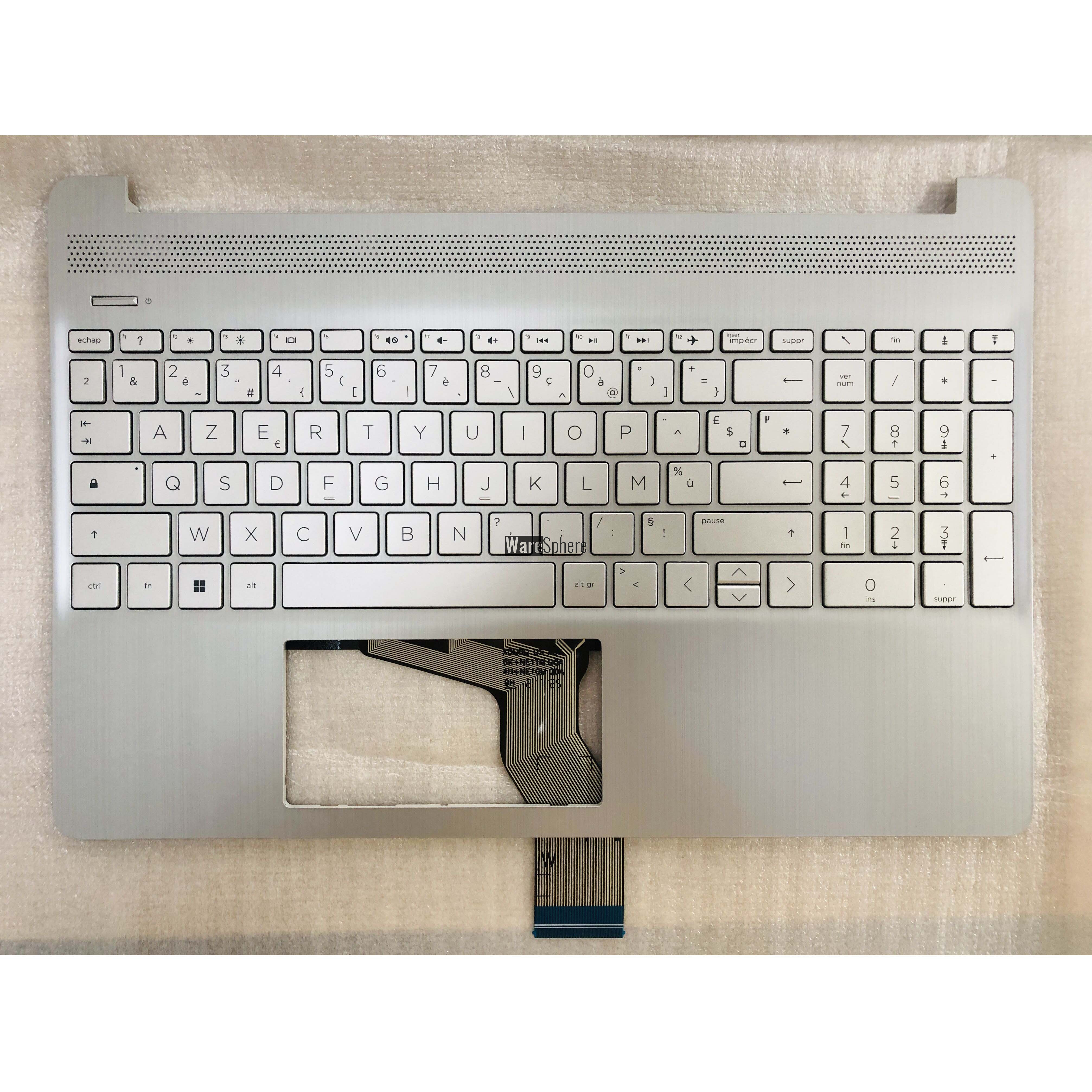 Top Cover Upper Case for HP 15-DY Palmrest With FR NonBacklit Keyboard M17184-051 EA0P5006010 Silver