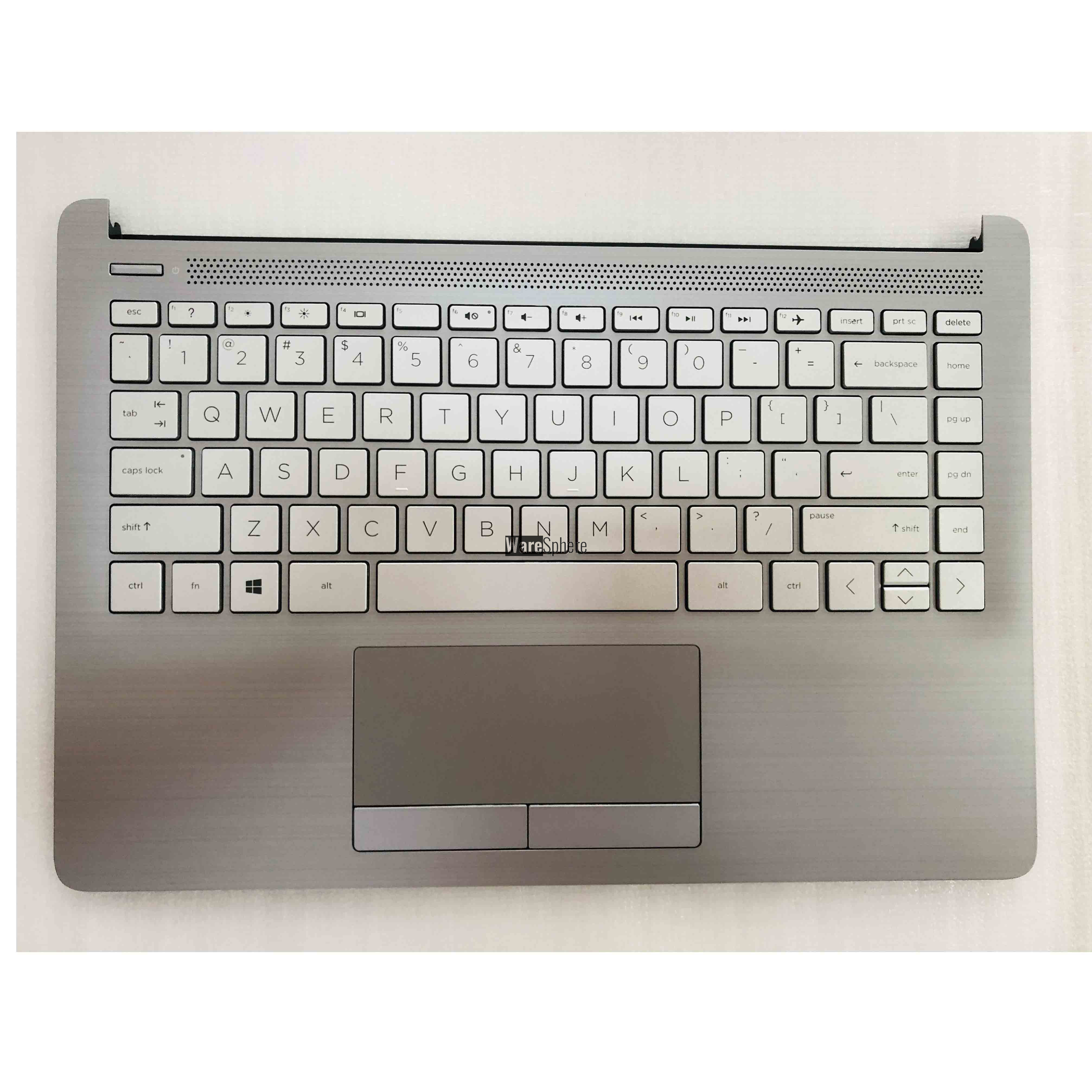 Top Cover Upper Case for HP 240 G8 With Keyboard M42490-001 Silver