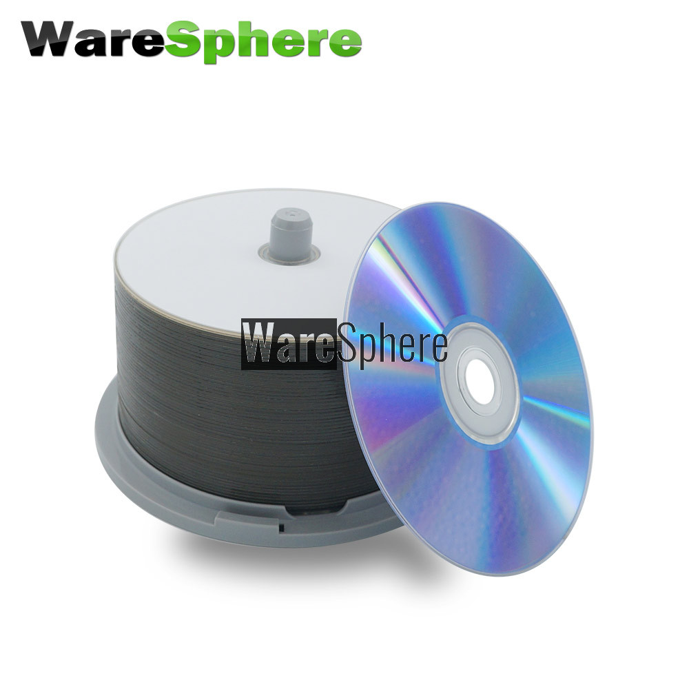 Grade A Bd R Dl 50gb 8x Speed Inkjet Printable Blu Ray Disc 50 Spindle