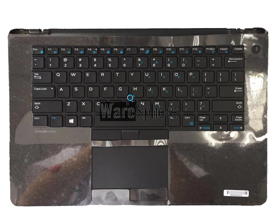 Top Cover Upper Case for Dell Latitude E7470 Palmrest With Keyboard Touchpad 09MMK9 9MMK9 Black