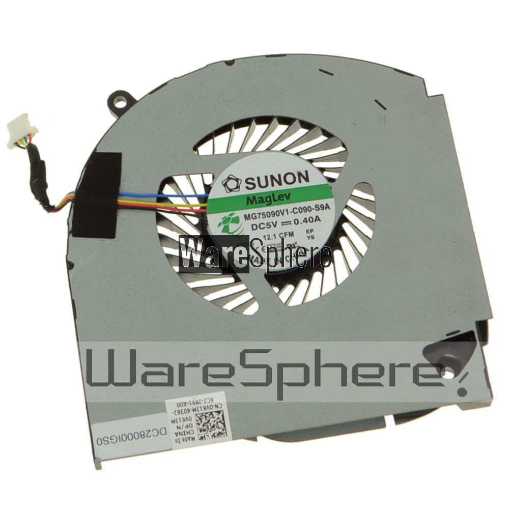 Left Side Cpu Cooling Fan For Dell Alienware 17 R4 V613m 0v613m Dc28000igs0