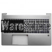 Top Cover Upper Case for HP Probook 655 650 G8 With US Backlit KB With Finger Hole Silver
