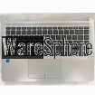 Top Cover Upper Case for HP 348 G7 With US Backlit KB With PTP Touchpad Silver