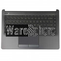 Top Cover Upper Case Palmrest For HP 14-CF DK With Keyboard Touchpad L24818-001 Gray