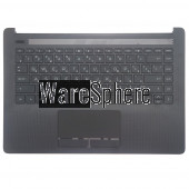 Top Cover Upper Case for HP 14-CM Palmrest with Keyboard Touchpad L23239-251 Black RU