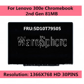 LCD Touch Screen for Lenovo 300e Chromebook Gen 2 81MB 5D10T79505 HD 1366x768