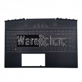 Top Cover Upper Case for HP Pavilion 15T-DK With Backlit White words Keyboard L57594-001