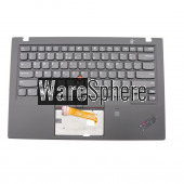 Upper Base Cover for Lenovo X1 Carbon 6th Gen palmrest with backlit keyboard 01YR575 Black